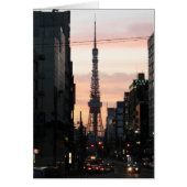 Tokyo Tower Sunrise 東 タ ワ日 出 Grußkarte の京 (Vorne)