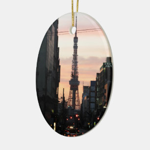 Tokyo Tower Sunrise 東 タ ワ 日 出 京 Keramik Ornament