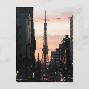 Tokyo Tower Sunrise 東 タ ワ 日 出 京 Postkarte