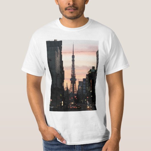 Tokyo Tower Sunrise 東 タ ワ 日 出 京 T-Shirt (Vorderseite)