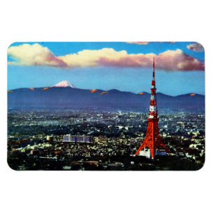 Tokyo Tower u. der Fujisan (1960) Magnet