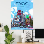 Tokyo Travel Poster (Heimbüro)