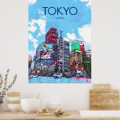 Tokyo Travel Poster (Küche)