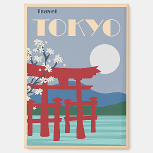 Tokyo Travel Poster Magnet