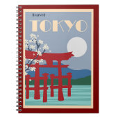 Tokyo Travel Poster Notizblock (Vorderseite)