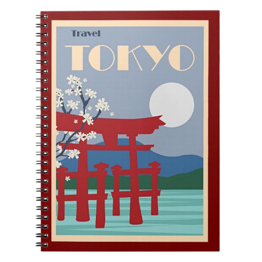 Tokyo Travel Poster Notizblock (Vorderseite)