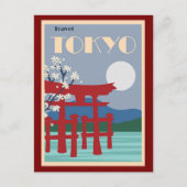 Tokyo Travel Poster Postkarte (Vorderseite)