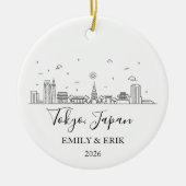 Tokyo Trip Ornament Engagement Honeymoon 2026 (Vorne)