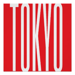 Tokyo Typografie Cooles Design Minimalistische Sta Poster