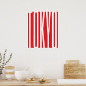 TOKYO Typografie Cooles Design Minimalistische Sta Poster (Küche)