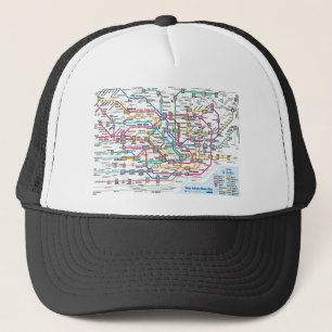 Tokyo-Untergrundbahn-Karten-Baseballmütze Truckerkappe