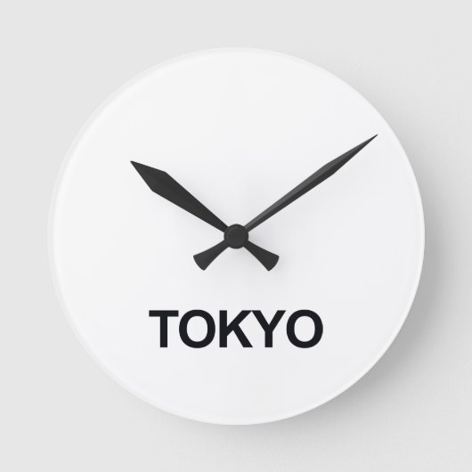 TOKYO WELTWEIT ZEITMEZONSCHALTER SET RUNDE WANDUHR (Vorderseite)