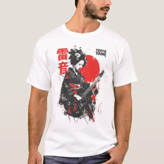 Tokyo Yami – Gitarrist mit japanischem Donner-Soun T-Shirt