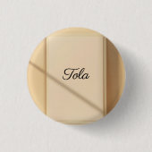Tola Moderner Namensbutton – Personalisierter Wand Button (Vorderseite)