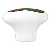 Tole-polierte Pawprint Design Folk Art Keramik Kno Keramikknauf (Seitenansicht)