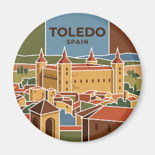 Toledo Alcázar Spanien Magnet