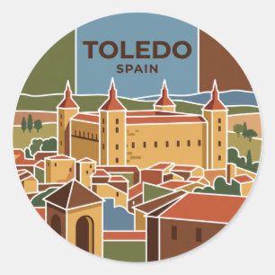 Toledo Alcázar Spanien Runder Aufkleber