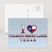 Toledo Bend Lake, Texas Postkarte (Vorne/Hinten)