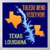 Toledo Bend Reservoir Poster (Vorne)