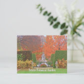 "TOLEDO BOTANISCHER GARTEN IM HERBST" POSTKARTE (Stehend Vorderseite)