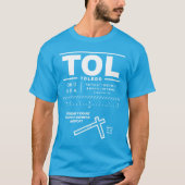 Toledo Express Airport TOL T-Shirt (Vorderseite)