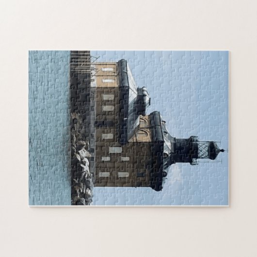 Toledo Harbor Lighthouse created into a Puzzle (Horizontal)