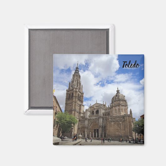 Toledo Kathedrale Magnet (Vorderseite/Rückseite)
