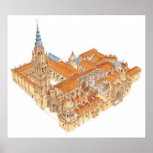 Toledo Kathedrale. Spanien Poster (Vorne)