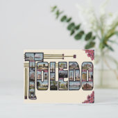 Toledo, OH Großbuchstabe Landschaftliche Postkarte (Stehend Vorderseite)