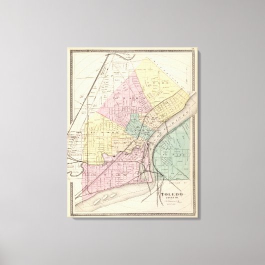 Toledo, Ohio 2 Leinwanddruck (Vorderseite)