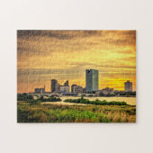 Toledo Ohio City Skyline bei Sunset Puzzle (Horizontal)