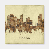 Toledo Ohio Cityscape Magnet (Vorne)