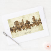 Toledo Ohio Cityscape Rechteckiger Aufkleber (Umschlag)