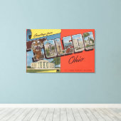 Toledo, Ohio - Gebäude für die US-Marine Leinwanddruck (Insitu (Holzboden))