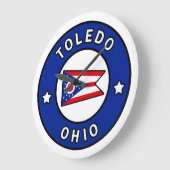 Toledo Ohio Große Wanduhr (Winkel)