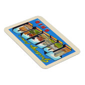 Toledo Ohio OH Vintager Großbuchstabe Postkarte Magnet (Rechte Seite)