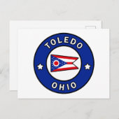 Toledo Ohio Postkarte (Vorne/Hinten)