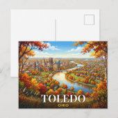 Toledo Ohio Reise Postkarte (Vorne/Hinten)