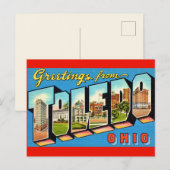 Toledo Ohio Retro Postkarte (Vorne/Hinten)