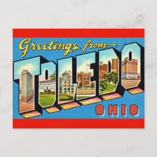 Toledo Ohio Retro-Postkarte Postkarte