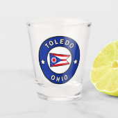 Toledo Ohio Schnapsglas (Vorderseite)
