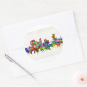 Toledo Ohio Skyline Runder Aufkleber (Umschlag)