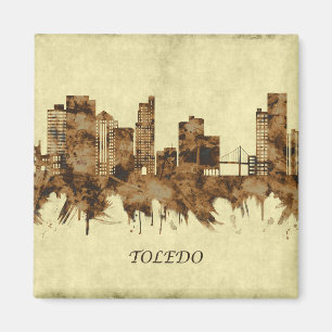 Toledo Ohio-Stadtansicht Magnet