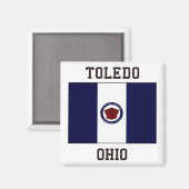 Toledo, Ohio USA Magnet (Vorderseite/Rückseite)