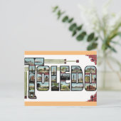 Toledo Ohio Vintage Postkarte (Stehend Vorderseite)