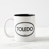 Toledo, Ohio Zweifarbige Tasse (Links)