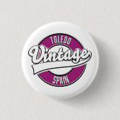 Toledo spain Retro-Logo Button (Vorderseite)