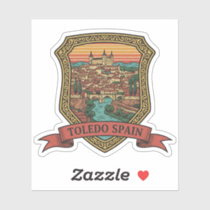 Toledo Spanien Alcazar Reise Aufkleber