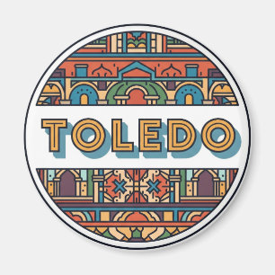 Toledo Spanien Alcazar Reisen Magnet
