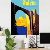 Toledo, Spanien. Brücke über das Mittelmeer Poster (Heimbüro)